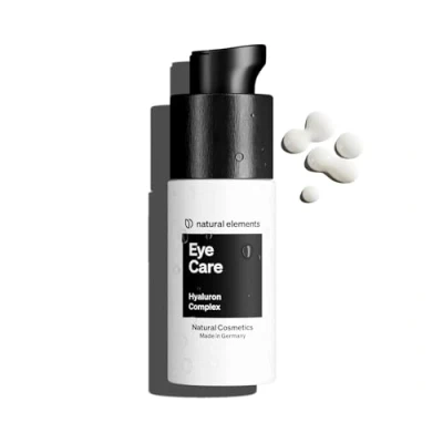 Abbildung von Eye Care 15ml Augencreme mit Hyaluron Cream Hyaluronsäure, Koffein, Aprikosenkernöl &amp; Spirulina Anti Aging gegen Augenringe 100% Naturkosmetik, vegan, Parfümfrei