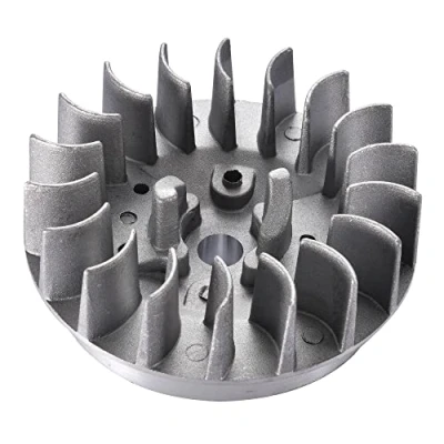 Abbildung von GOOFIT Ziehen Kickstarte Zubehör starten Launcher seilzugstarter Aluminium schwungscheibe voor Ersatz für 2 Takt 47cc 49cc Pocketbike Dirtbike Mini ATV Moto Quad Go Kart