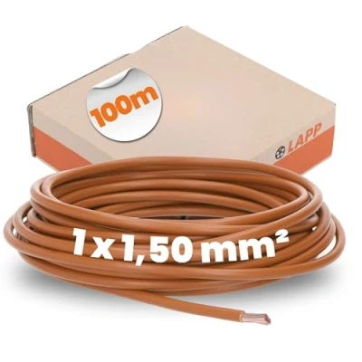 Abbildung von LAPP 4520031 Litze H07V K 1 x 1.50mm² Braun 100m