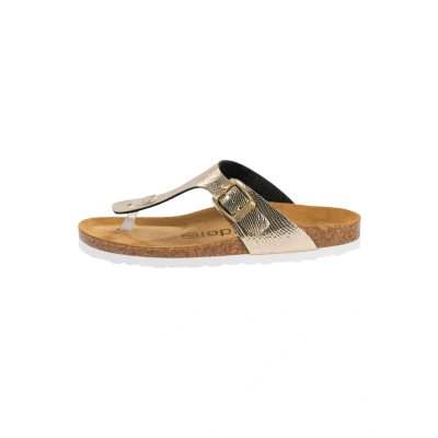 Abbildung von Palado KOS Zehentrenner, Damen, Größe: 44, Python gold Schuhe