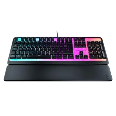 Abbildung von Turtle Beach Magma Membrane RGB Gaming Keyboard mit Membrantasten, Advanced Anti Ghosting, Easy Shift Technologie, Beleuchtung, abnehmbare Handballenauflage