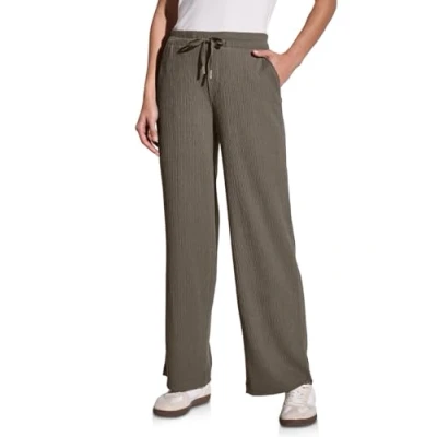 Abbildung von STREET ONE Damen A379034 Wide Leg Hose mit Struktur, Acron Brown, 40W x 30L