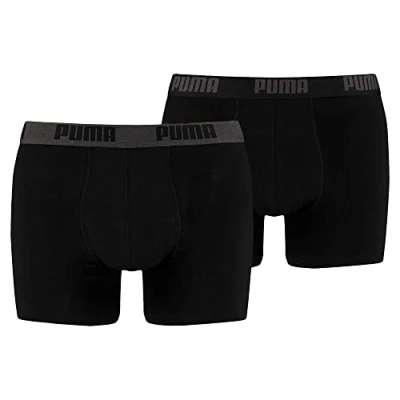 Abbildung von Puma Basic 2 PACK Panties, Herren, Größe: Medium, Black/black