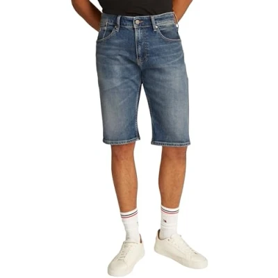 Abbildung von Tommy Jeans Herren Shorts Ronnie Wide Leg, Blau (Denim Dark), 32W
