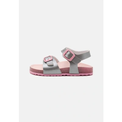 Abbildung von Geox Adriel GIRL Riemensandalette für Kinder, Größe: 29, Silver/pink Schuhe