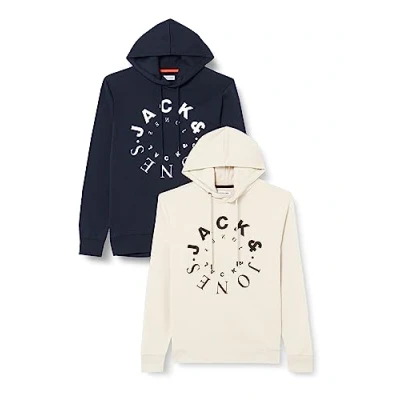 Abbildung von JACK &amp; JONES JJWARRIOR Sweat Hood 2PK MP , XL