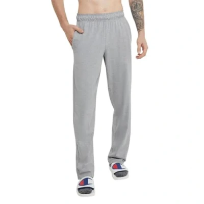 Abbildung von Champion Herren, Lightweight Open Hem Lounge for Men, Jersey Pants (Reg. Or Big &amp; Tall) Trainingshose, Oxford Gray C Patch Logo, Large Hoch