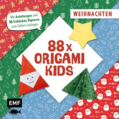 Abbildung von 88 x Origami Kids Weihnachten: Mit Anleitungen und fröhlichen Papieren zum Sofort Loslegen