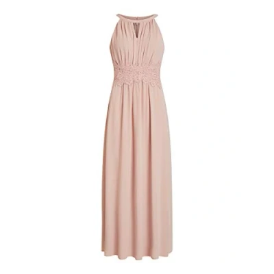 Abbildung von Vila Damen Vimilina Halterneck Maxi Dress Noos Kleid, Pale Mauve, 44 EU
