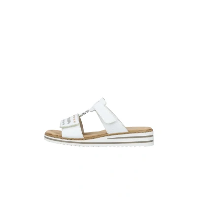 Abbildung von Rieker Damen Klassische Sandalen V0636, Frauen Sandalen,Freizeitschuhe,Sommerschuhe,offene Schuhe,Strandschuhe,Weiss (80),37 EU / 4 UK