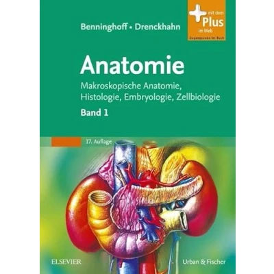 Abbildung von Benninghoff, Drenckhahn, Anatomie: Makroskopische Anatomie, Histologie, Embryologie, Zellbiologie. Band 1: Zelle, Gewebe, Entwicklung, Skelett und ... Lehrbuch Urban &amp; Fischer Verlag)