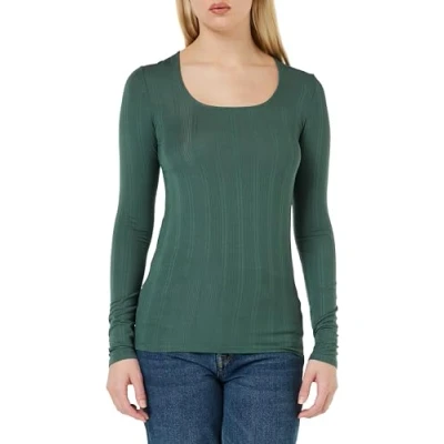 Abbildung von Triumph Damen Beauty Layers TOP LSL X Pajama Top, Smoky Green, L