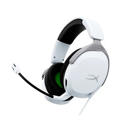 Abbildung von HyperX CloudX Stinger 2 Core Gaming Headset für Xbox, leichte Over Ear Headsets mit Mikrofon, Schwenk zu Stumm Funktion, 40 mm Treiber, Weiß