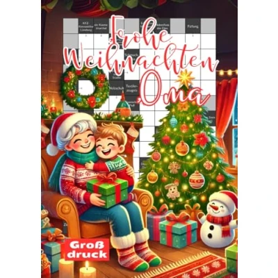 Abbildung von Frohe Weihnachten, Oma: Das Kreuzworträtselbuch mit großer Schrift für clevere Senioren