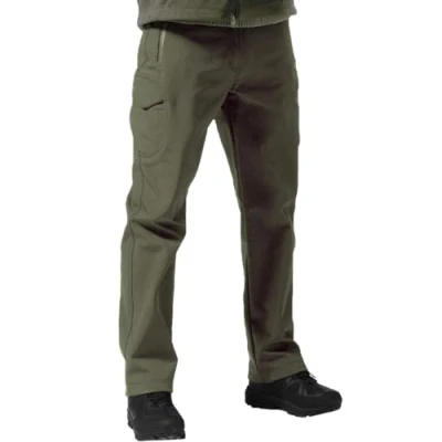 Abbildung von FREE SOLDIER Herren Winter Thermo Skihose Softshell Vlies Gefüttert Outdoor Hose Taktische Wasserdicht Langlaufhose für Jagd Trekking und Fahrrad