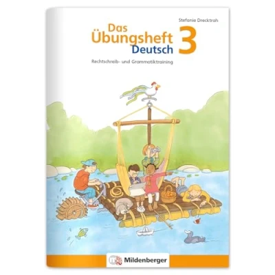 Abbildung von Das Übungsheft Deutsch 3: Rechtschreib und Grammatiktraining Lernheft für 3. Klasse Deutsch, Rechtschreibung üben in der Grundschule, inkl. Lösungsheft Sticker