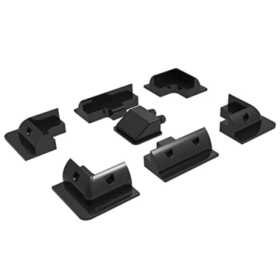 Abbildung von enjoy solar ABS Montage Set Solarmodul Halterung 7 Teile in Schwarz mit Dachdurchführung, ideal für Wohnmobile Caraven Boot