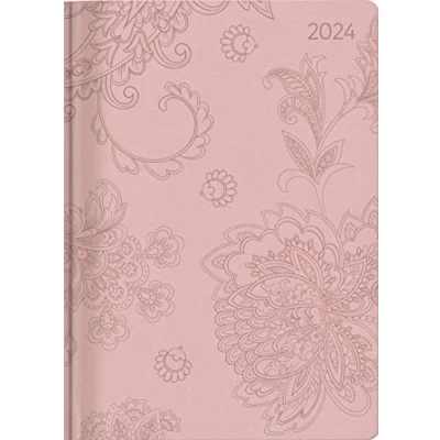 Abbildung von Ladytimer Deluxe Salmon 2024 Taschen Kalender A6 (10,7x15,2 cm) Tucson Einband mit Motivprägung Weekly 128 Seiten Alpha Edition