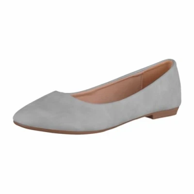 Abbildung von Elara Damen Ballerina Bequeme Slip Ons Flach Chunkyrayan Neu B3039H BL Grey 40