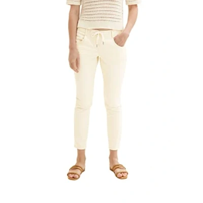 Abbildung von TOM Tailor Tapered Relaxed Pants Jeans Slim Fit, Damen, Größe: 38x28, Ivory ecru