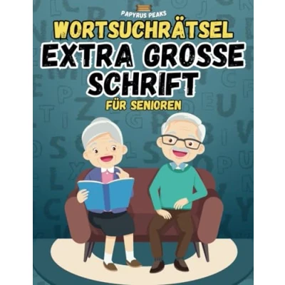 Abbildung von Wortsuchrätsel Extra Große Schrift für Senioren: Gedächtnistraining und Rätselspaß Oma Opa im Aktivitätsbuch