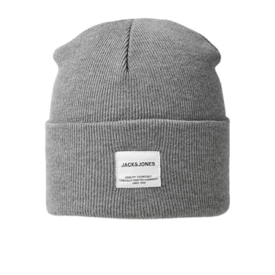 Abbildung von Jack &amp; Jones Jaclong Mütze, Herren, Größe: One Size, Grey