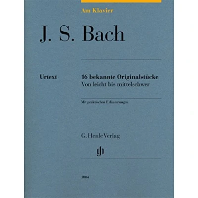 Abbildung von Am Klavier J. S. Bach: 16 bekannte Originalstücke von leicht bis mittelschwer: 15 mittelschwer (G. Henle Urtext Ausgabe)