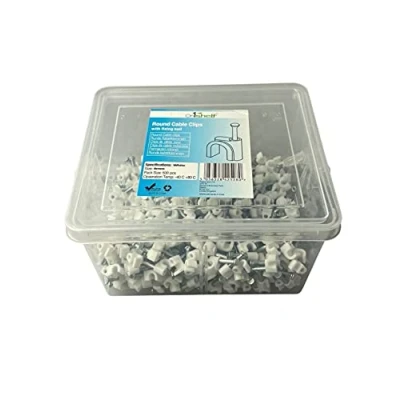 Abbildung von Kabelschellen, rund, Typ K, 4 mm, 500 Stück, Weiß