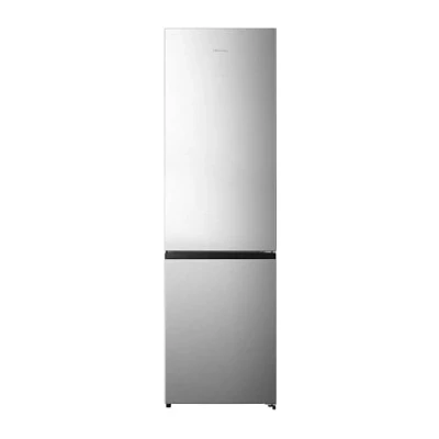 Abbildung von Hisense RB440N4ACA Kühl Gefrier Kombination/Höhe 201 cm/Kühlen 178 L/Gefrieren 98 L/LED Beleuchtung, Edelstahl
