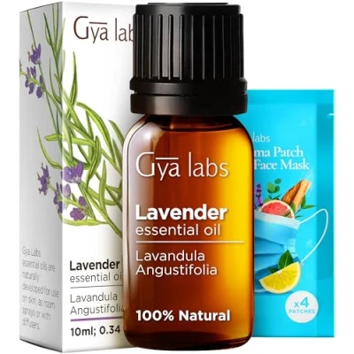 Abbildung von Gya Labs Lavendelöl, ätherisches Öl für Diffusor natürliches ätherische Öle Haut Haare, Massagen süßer Kräuterduft 100% natürlich (10 ml)