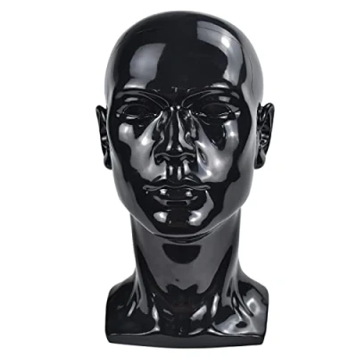 Abbildung von Professioneller Mannequin Kopf, schwarz, gl?nzend, für Headset, Kopfh?rer, Spielkonsole, Hüte, Perücken, Schmuck…