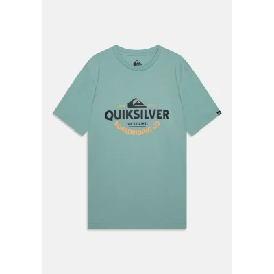 Abbildung von Quiksilver Typed OUT Unisex Tshirt print für Kinder, Größe: 164, Aquifer