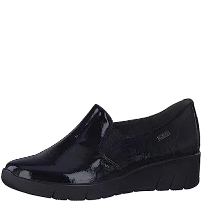Abbildung von Jana Damen Slipper aus Kunstleder Flach Weite H Mehrweite, Schwarz (Black Patent), 37 EU