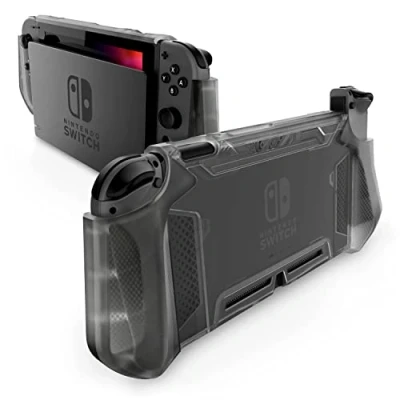 Abbildung von Mumba Hülle für Nintendo Switch, Robuste Schutzhülle, Hybrid TPU Griff Case Cover [Blade Series] Kompatibel mit Switch Konsole und Joy Con Controller (Frost)