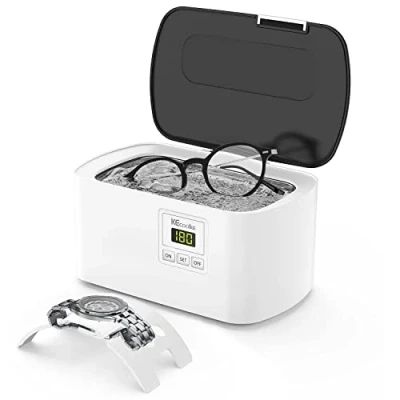 Abbildung von Ultraschallreinigungsgerät Ultraschallreiniger Degas Ultraschallgerät KECOOLKE 600 ml Schallreiniger mit digitalem Timer für Brillen Ringe Münzen Silber