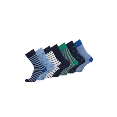 Abbildung von TOM TAILOR Socken ocean 43 46 7er Box Baumwollsocken für Altag und Freizeit schlichte