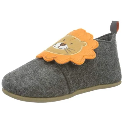 Abbildung von Playshoes Unisex Kinder Filz hausschuhe Hausschuh, Löwe, 28 EU