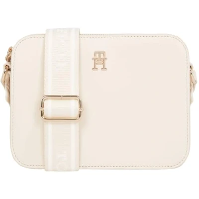 Abbildung von Tommy Hilfiger Logotape Camera BAG Umhängetasche, Damen, Größe: One Size, Beige