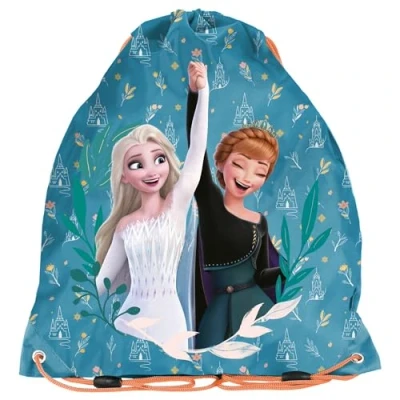 Abbildung von Paso Kinder Turnbeutel/Sportbeutel 36x32 cm Frozen Türkis