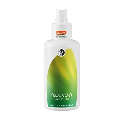 Abbildung von Martina Gebhardt ALOE VERA Face Lotion (100ml) Bio Gesichtsmilch für trockene &amp; anspruchsvolle Haut Feuchtigkeitscreme Gesicht Naturkosmetik (Vegan)