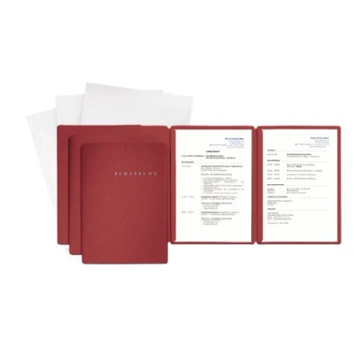 Abbildung von Pagna 3er Set Bewerbungsmappen Special, rot Art.Nr.22028