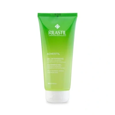 Abbildung von Rilastil Acnestil Reinigungsgel, Klärendes und Ausgleichendes Gel für Mischhaut, Fettige Zu Akne Neigende Haut, 200 ml
