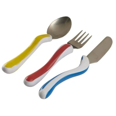Abbildung von NRS Healthcare M80282 Kura Care ergonomisch angepasstes Besteckset für Kinder
