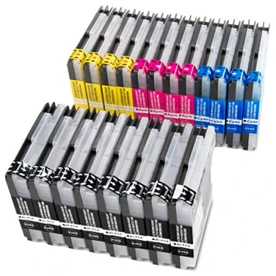 Abbildung von ESMOnline 20 komp. Druckerpatronen als Ersatz zu Brother LC 980 985 1100 für MFC 250C 255CW 290C 295CN 490CW 5490CN 5890CN 5895CW 6490CW 6890CDW 790CW 795CW 990CW J265W J410 J415W J615W