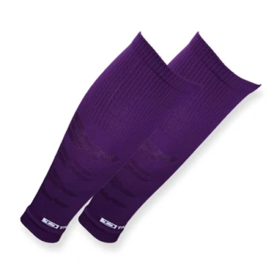 Abbildung von Tapedesign &quot;TUBES PRO 1 Paar Fußball Stutzen (ohne Socken) Lila für Damen, Herren &amp; Kinder Fussball Sleeves Schienbeinschoner Knie lang Strümpfe (One Size)