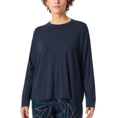 Abbildung von Schiesser Nachtwäsche Shirt, Damen, Größe: 44, Dunkelblau