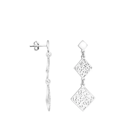 Abbildung von Sofia Milani Ornament Square Ohrringe, Damen, Größe: One Size, Silver