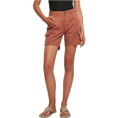Abbildung von Urban Classics HIGH Waist Shorts, Damen, Größe: 31, Terracotta
