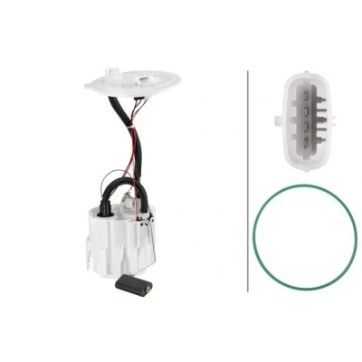 Abbildung von HELLA 8TF 358 106 961 Kraftstoff Fördereinheit mit Dichtung, Tankgeber Druckregler elektrisch OPEL: Astra H Hatchback kfzteile, mister auto,