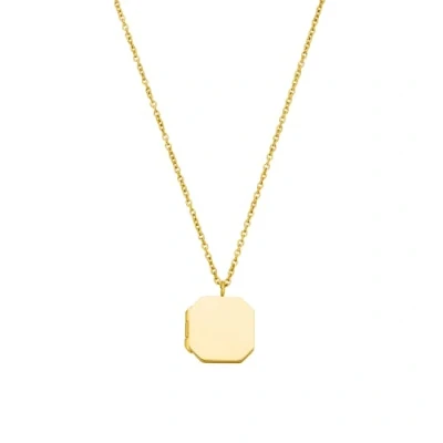 Abbildung von Purelei® Elegance Medaillon Kette (Gold), Damen Halskette aus langlebigem Edelstahl, Wasserfester Schmuck mit Anhänger, 50 55 cm Länge verstellbar